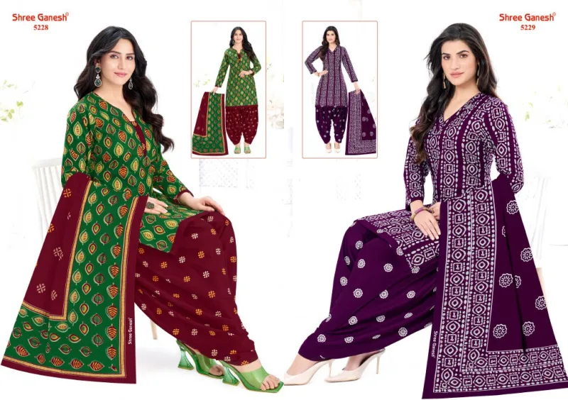 Hansika Vol 32 By Shree Ganesh Cotton Printed Dress Material 